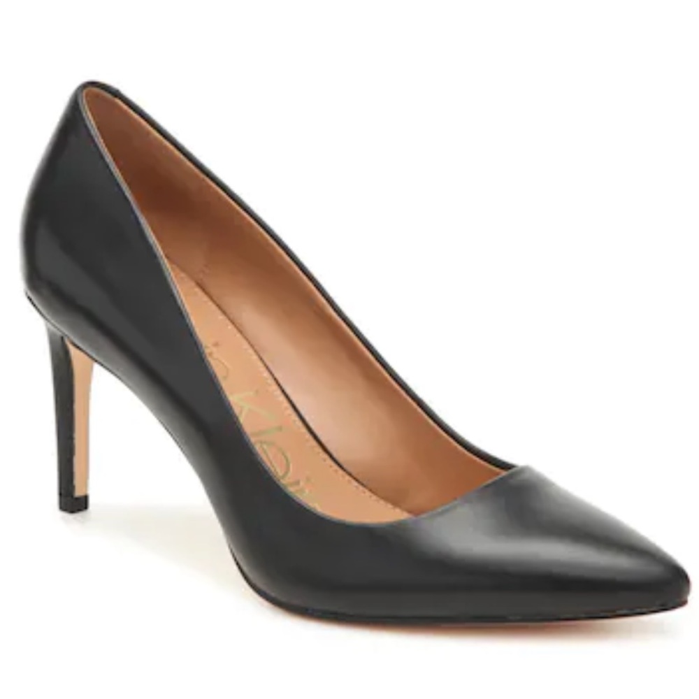 Calvin Klein Kristen Heel Pump size 7.5 Black Leather